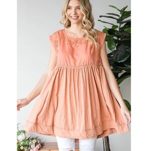 Oli & Hali Peach Tunic Top